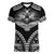 Hawaiian Hawk Women V-Neck T-Shirt Polynesian Pattern Style