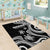 Hawaii Ohana Means Family Area Rug Sea Turtle Polynesian Style