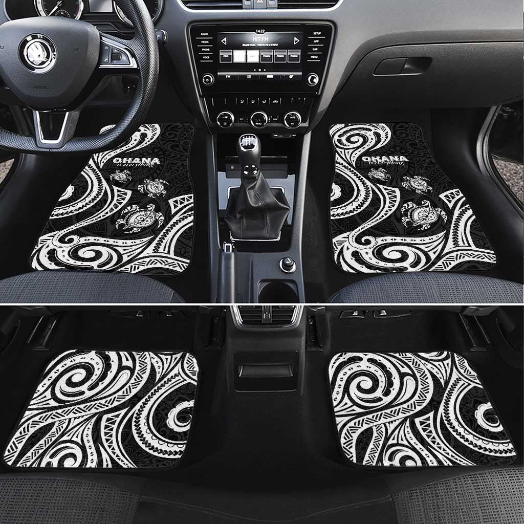 Hawaii Ohana Means Family Car Mats Sea Turtle Polynesian Style