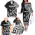 Hawaii Ohana Means Family Family Matching Off The Shoulder Long Sleeve Dress and Hawaiian Shirt Sea Turtle Polynesian Style