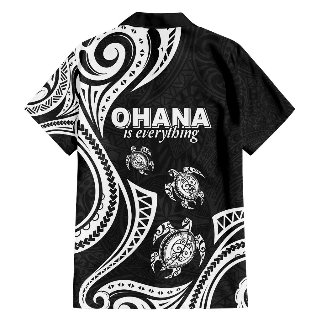 Hawaii Ohana Means Family Family Matching Puletasi and Hawaiian Shirt Sea Turtle Polynesian Style