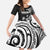 Hawaii Ohana Means Family Family Matching Short Sleeve Bodycon Dress and Hawaiian Shirt Sea Turtle Polynesian Style