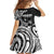 Hawaii Ohana Means Family Family Matching Short Sleeve Bodycon Dress and Hawaiian Shirt Sea Turtle Polynesian Style