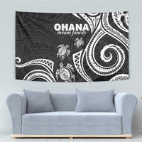 Hawaii Ohana Means Family Tapestry Sea Turtle Polynesian Style