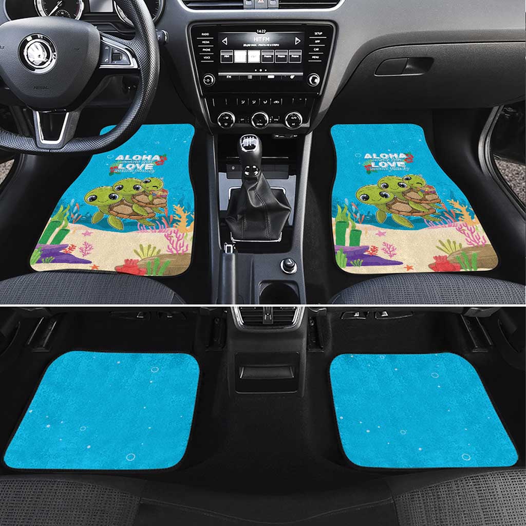 Ohana Hawaii Car Mats Kawaii Family Turtle