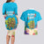 Ohana Hawaii Couples Matching Long Sleeve Bodycon Dress and Hawaiian Shirt Kawaii Family Turtle