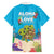 Ohana Hawaii Family Matching Long Sleeve Bodycon Dress and Hawaiian Shirt Kawaii Family Turtle
