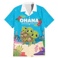 Ohana Hawaii Family Matching Mermaid Dress and Hawaiian Shirt Kawaii Family Turtle