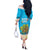 Ohana Hawaii Off The Shoulder Long Sleeve Dress Kawaii Family Turtle