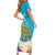 Ohana Hawaii Short Sleeve Bodycon Dress Kawaii Family Turtle