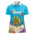 Ohana Hawaii Women Polo Shirt Kawaii Family Turtle