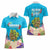 Ohana Hawaii Women Polo Shirt Kawaii Family Turtle