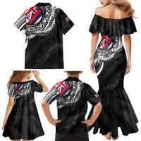 Hawaii King Flag Family Matching Mermaid Dress and Hawaiian Shirt Hawaiian Maile Lei LT05 - Polynesian Pride