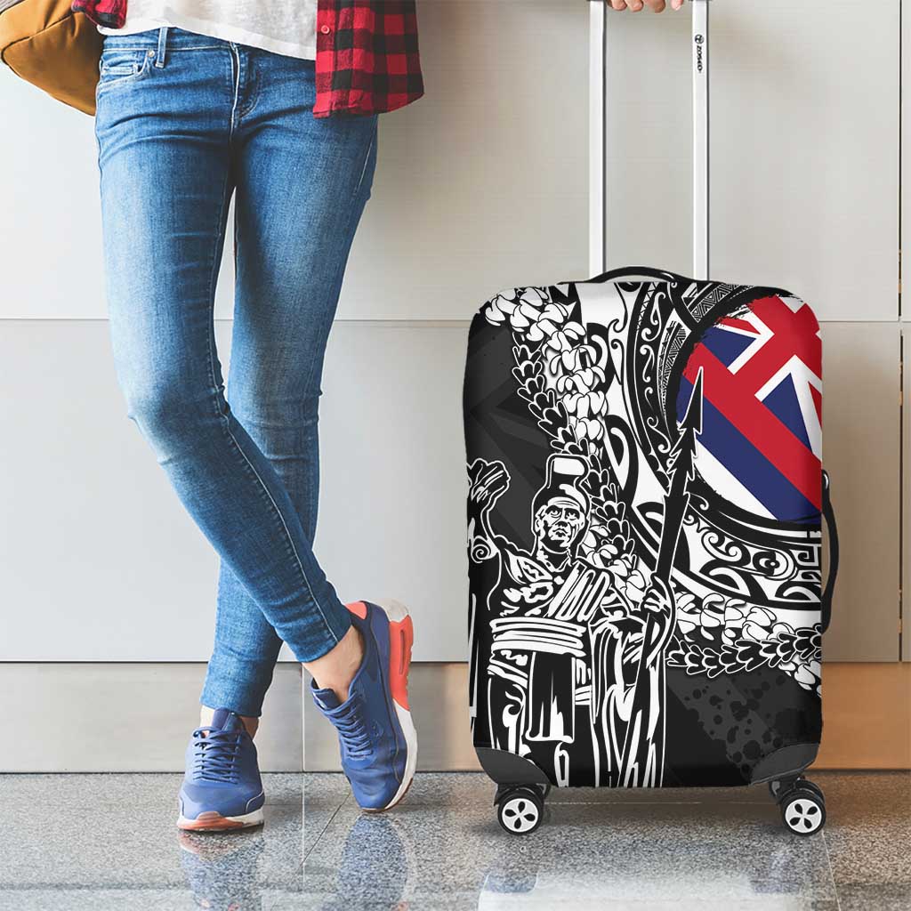 Hawaii King Flag Luggage Cover Hawaiian Maile Lei - Polynesian Pride