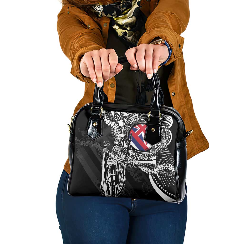 Hawaii King Flag Shoulder Handbag Hawaiian Maile Lei - Polynesian Pride