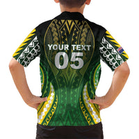 Custom Cook Islands Rugby Hawaiian Shirt Unique Style Green Version - Polynesian Pride