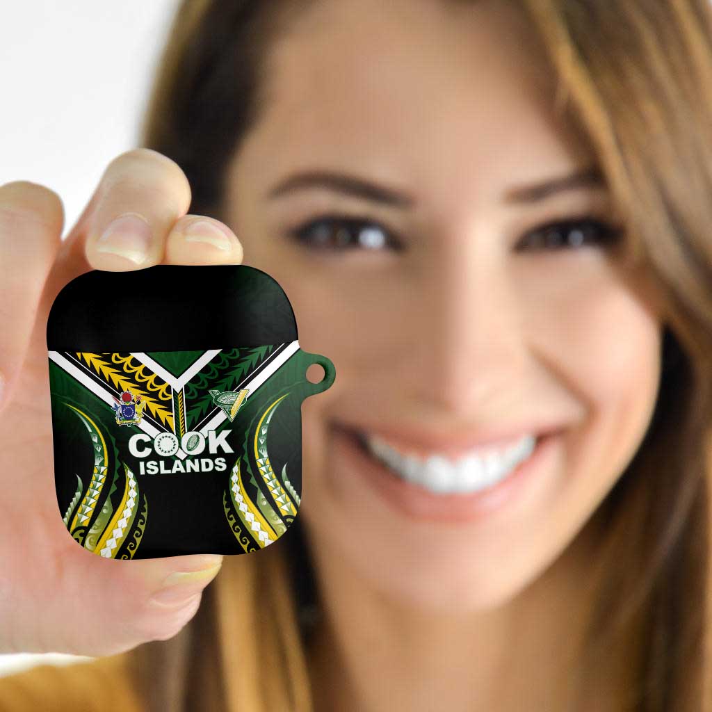 Cook Islands Rugby AirPods Case Unique Style Black Version - Polynesian Pride