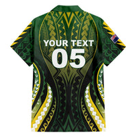 Custom Cook Islands Rugby Family Matching Mermaid Dress and Hawaiian Shirt Unique Style Black Version - Polynesian Pride