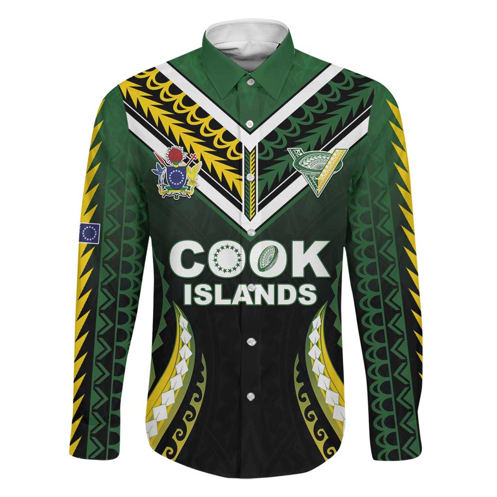 Custom Cook Islands Rugby Family Matching Off Shoulder Maxi Dress and Hawaiian Shirt Unique Style Black Version - Polynesian Pride