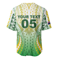 Custom Cook Islands Rugby Baseball Jersey Unique Style White Version - Polynesian Pride