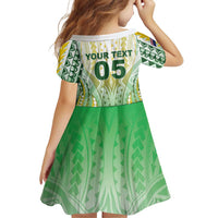 Custom Cook Islands Rugby Family Matching Mermaid Dress and Hawaiian Shirt Unique Style White Version - Polynesian Pride