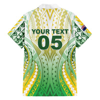 Custom Cook Islands Rugby Family Matching Mermaid Dress and Hawaiian Shirt Unique Style White Version - Polynesian Pride