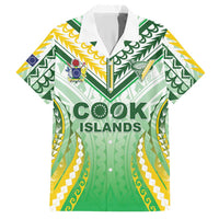 Custom Cook Islands Rugby Hawaiian Shirt Unique Style White Version - Polynesian Pride