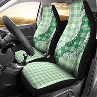 Green Hawaii Palaka Car Seat Cover Hawaiian Honohono Lei