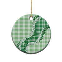 Green Hawaii Palaka Ceramic Ornament Hawaiian Honohono Lei LT05 - Polynesian Pride