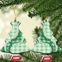Green Hawaii Palaka Ceramic Ornament Hawaiian Honohono Lei LT05 Christmas Tree Green - Polynesian Pride