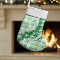 Green Hawaii Palaka Christmas Stocking Hawaiian Honohono Lei LT05 Set of 2 Green - Polynesian Pride