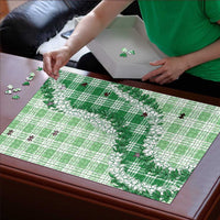 Green Hawaii Palaka Puzzle Hawaiian Honohono Lei