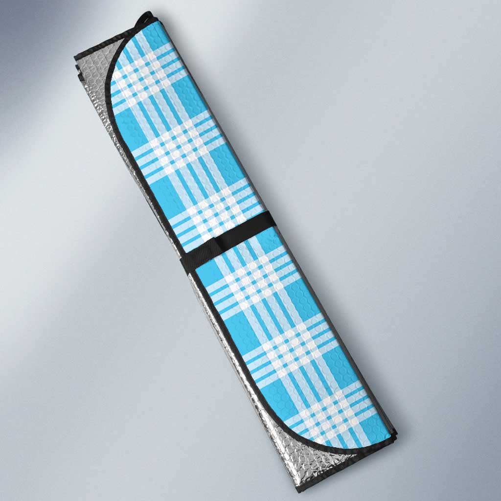 Blue Hawaii Palaka Auto Sun Shade Hawaiian Honohono Lei