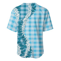 Blue Hawaii Palaka Baseball Jersey Hawaiian Honohono Lei