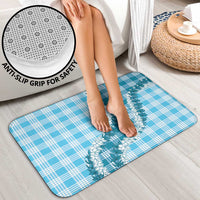 Blue Hawaii Palaka Bathroom Set Hawaiian Honohono Lei