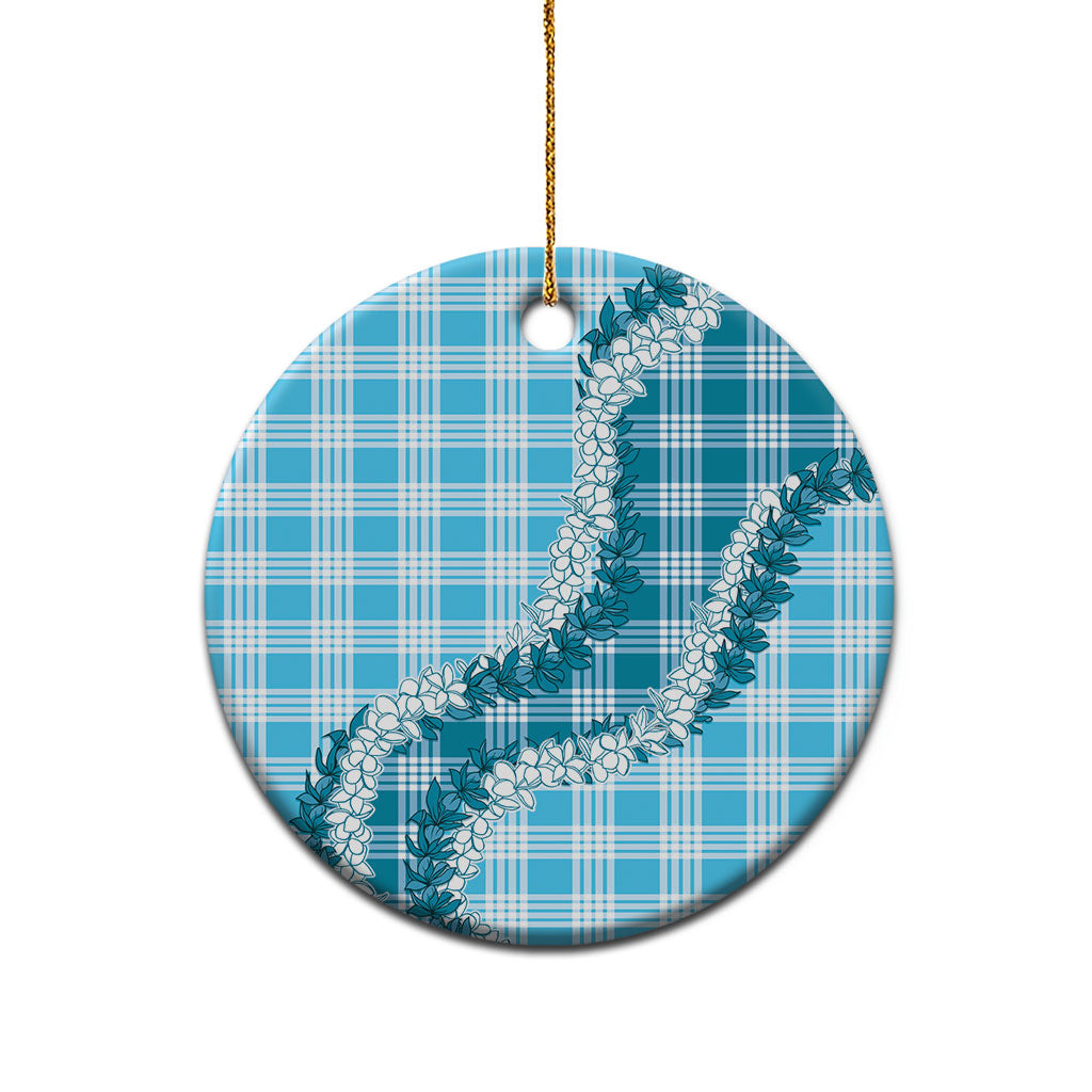 Blue Hawaii Palaka Ceramic Ornament Hawaiian Honohono Lei LT05 - Polynesian Pride