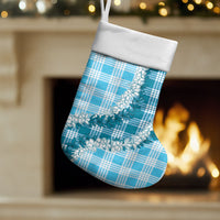 Blue Hawaii Palaka Christmas Stocking Hawaiian Honohono Lei LT05 Set of 2 Blue - Polynesian Pride