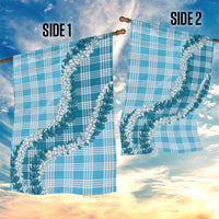 Blue Hawaii Palaka Garden Flag Hawaiian Honohono Lei