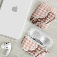 Beige Hawaii Palaka AirPods Case Hawaiian Honohono Lei