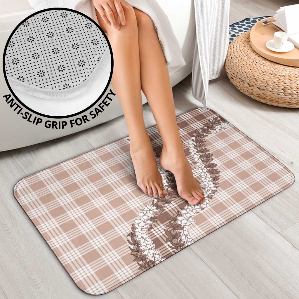 Beige Hawaii Palaka Bathroom Set Hawaiian Honohono Lei