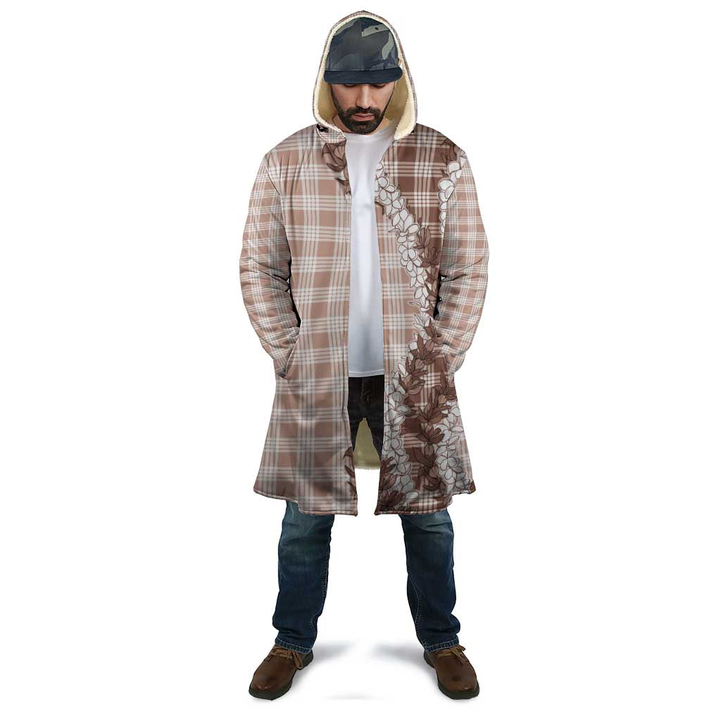 Beige Hawaii Palaka Cloak Hawaiian Honohono Lei