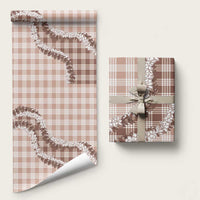 Beige Hawaii Palaka Wrapping Paper Hawaiian Honohono Lei