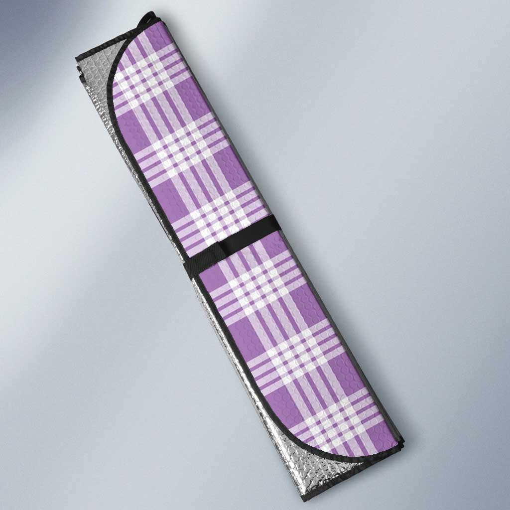 Violet Hawaii Palaka Auto Sun Shade Hawaiian Honohono Lei