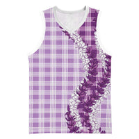 Violet Hawaii Palaka Basketball Jersey Hawaiian Honohono Lei
