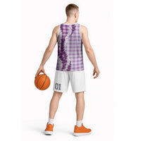 Violet Hawaii Palaka Basketball Jersey Hawaiian Honohono Lei