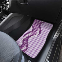 Violet Hawaii Palaka Car Mats Hawaiian Honohono Lei