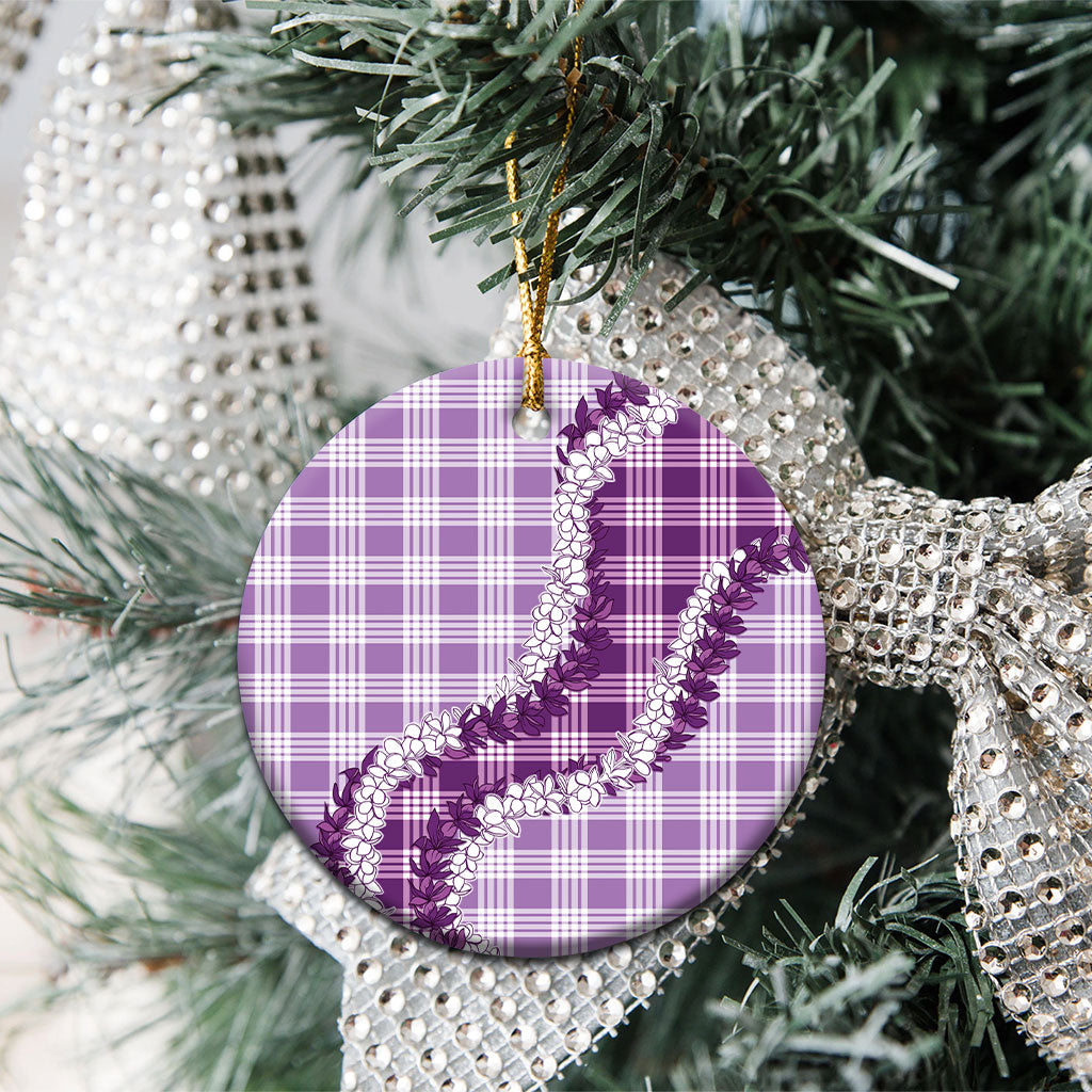 Violet Hawaii Palaka Ceramic Ornament Hawaiian Honohono Lei LT05 - Polynesian Pride