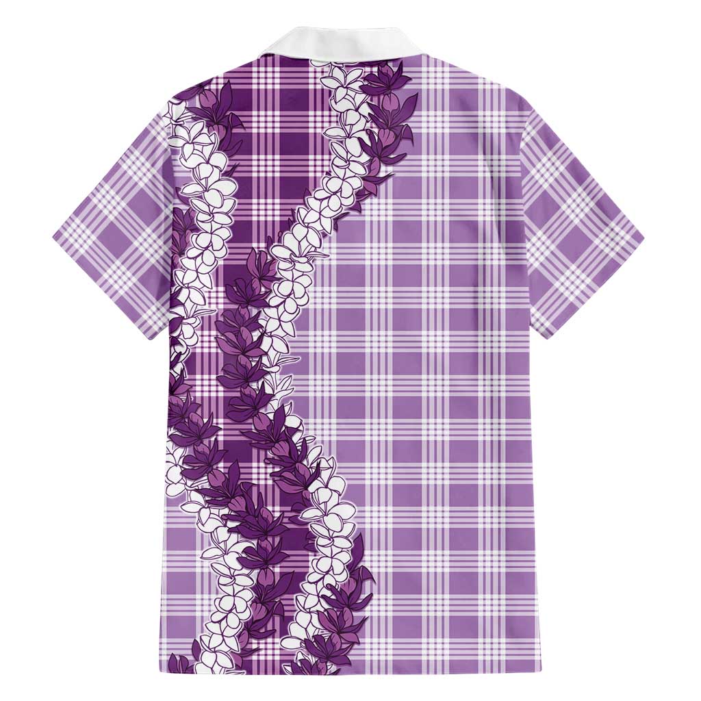 Violet Hawaii Palaka Family Matching Mermaid Dress and Hawaiian Shirt Hawaiian Honohono Lei LT05 - Polynesian Pride