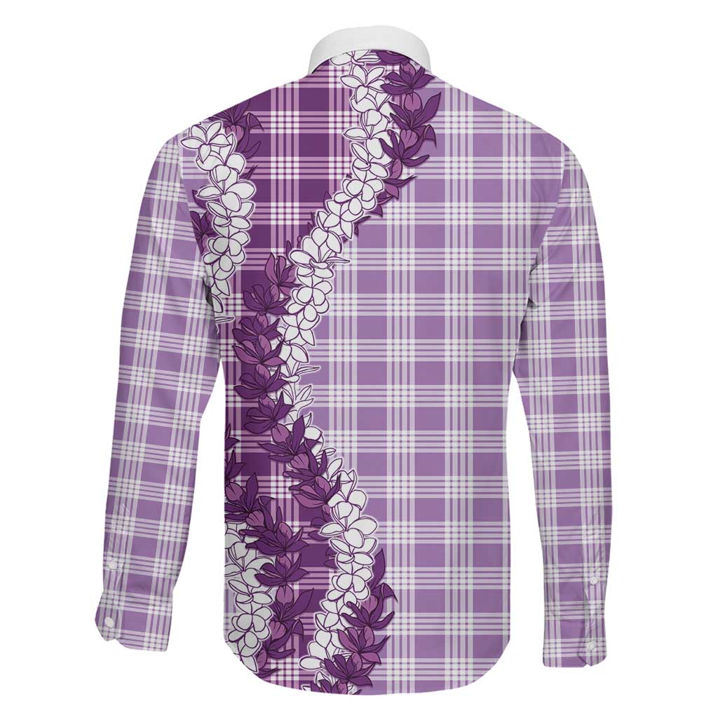 Violet Hawaii Palaka Family Matching Tank Maxi Dress and Hawaiian Shirt Hawaiian Honohono Lei LT05 - Polynesian Pride