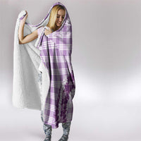 Violet Hawaii Palaka Hooded Blanket Hawaiian Honohono Lei